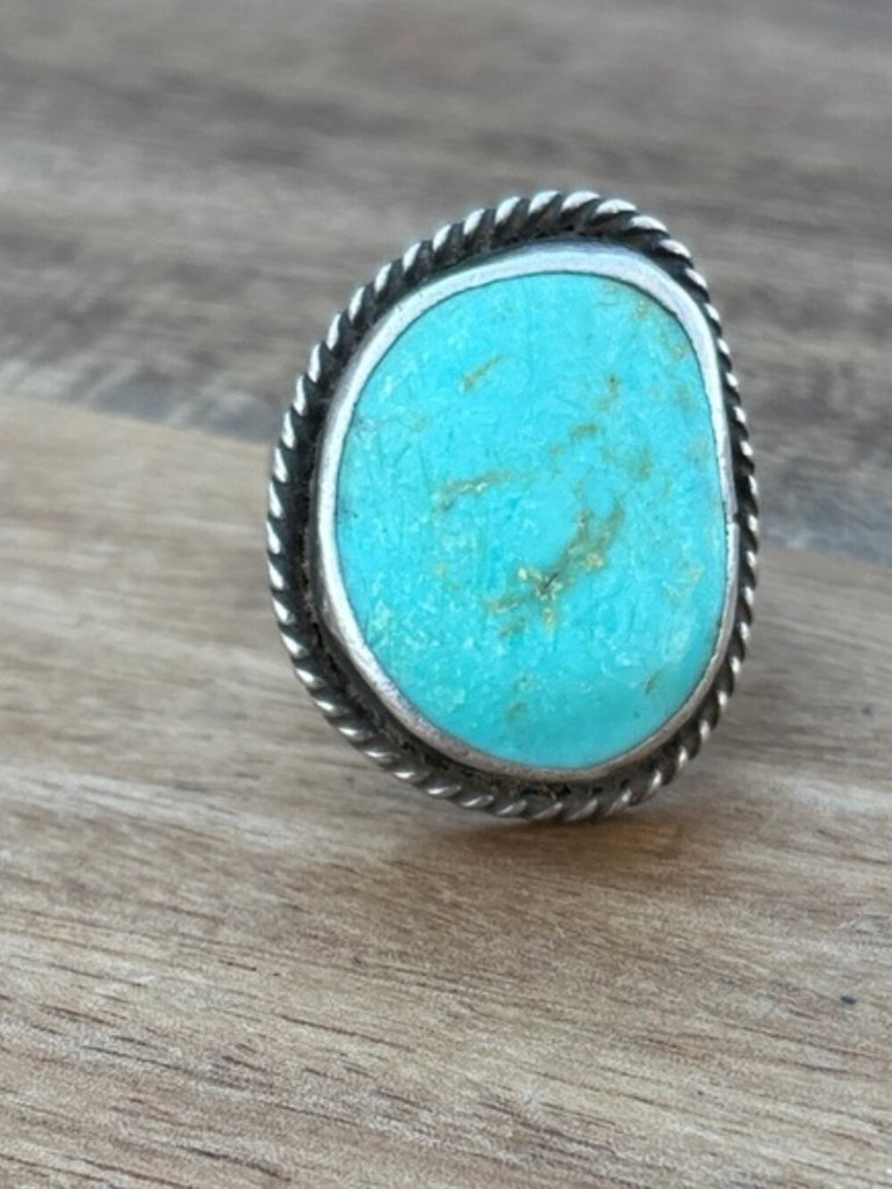 Turquoise sterling silver ring